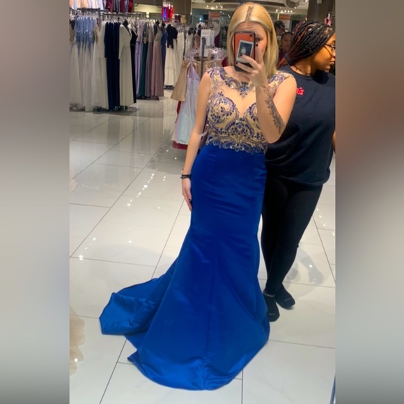 Royal blue prom dress - Picture 1 of 3